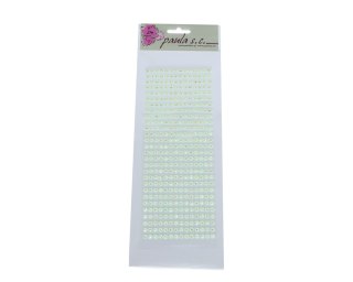Dżety mrożone samoprzylepne 5mm jasno zielone opalizujące DZ53 406szt