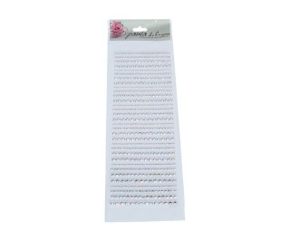 Dżety samoprzylepne 4 rozmiary transparentne opalizujące DZ564 4 rozmiary