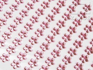 Kryształki Kwiatki 8mm Jasny Róż - (23) 130szt