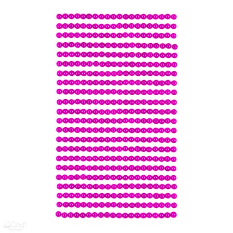 PERŁY SAMOPRZYLEPNE 4MM, 440 szt dark pink[GRPE-027]