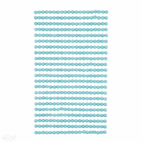 PERŁY SAMOPRZYLEPNE 4MM, 440 szt turquoise [GRPE-026]