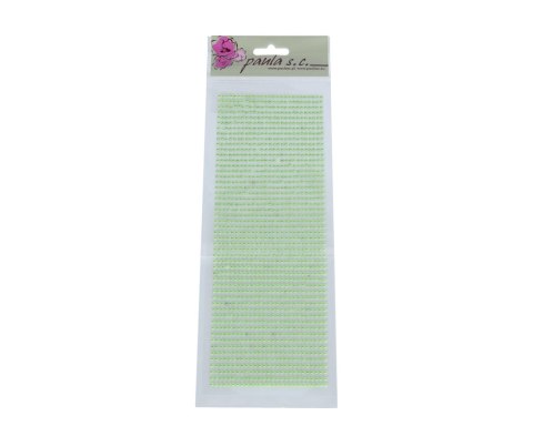 Półperełki samoprzylepne 3mm zielone DZ337 1404 szt