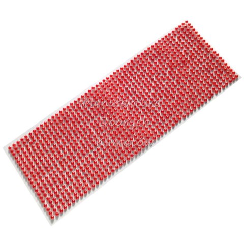 Półperełki samoprzylepne 4mm czerwone perłowe DZ4P-4 1000szt [82812]