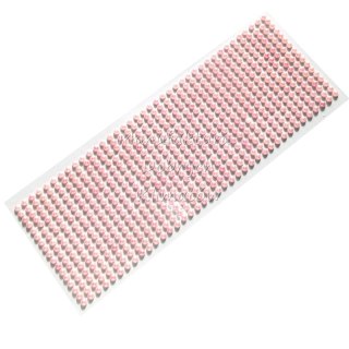 Półperełki samoprzylepne 5mm blado różowe perłowe DZ372 646szt [82811]