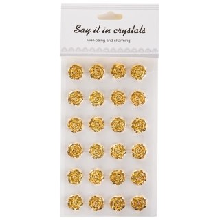 Różyczki Samoprzylepne złote 1cm - 54szt