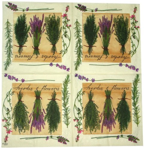 Serwetka nr. 1241 Herbs&flowers [33x33]
