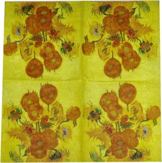 Serwetka nr. 1389 Sunflowers - Vincent van Gogh [33x33]