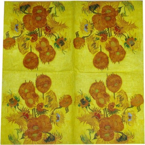 Serwetka nr. 1389 Sunflowers - Vincent van Gogh [33x33]