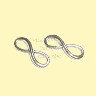 Symbol nieskończoności - infinty 23x8mm - kpl. 2szt (034)