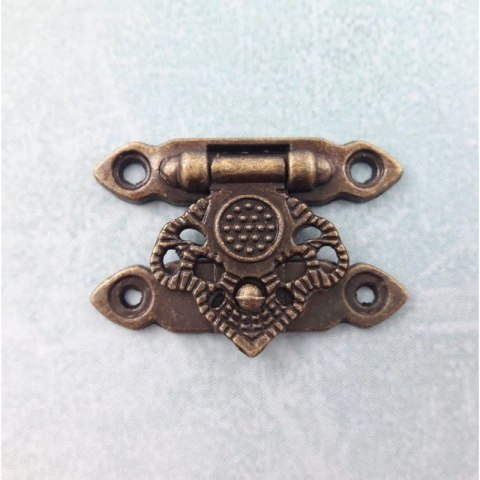 Zamknięcie ozdobne z liściem 3,5x2,5cm (509-202)[069]