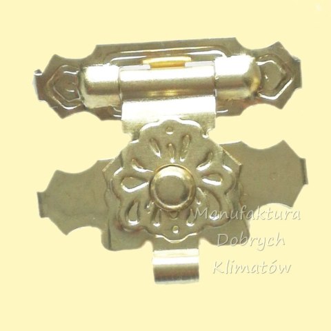Zapięcie ozdobne zatrzask ok. 18x16 mm kolor złoty (029)