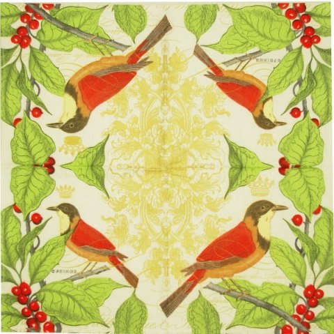Serwetka nr. 1495 Holly Bird [33x33]