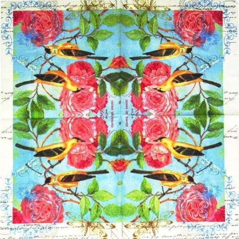 Serwetka nr. 1590 Botanicus blue [33x33]