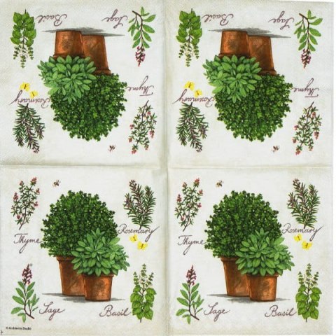 Serwetka nr. 1639 Mixed herbs [33x33]
