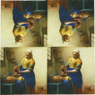 Serwetka nr. 1654 The milkmaid Johannes Vermeer [33x33]