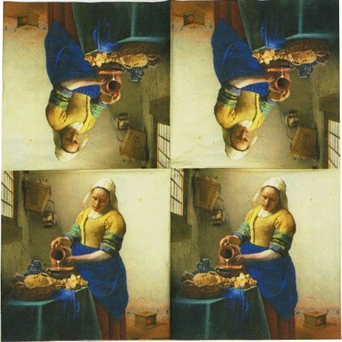 Serwetka nr. 1654 The milkmaid Johannes Vermeer [33x33]