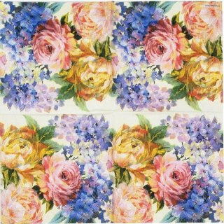 Serwetka nr. 1657 Painted flowers [33x33]