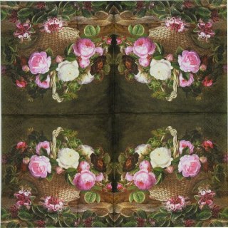 Serwetka nr. 1708 Old england roses [33x33]