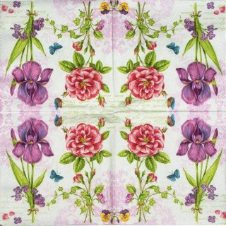 Serwetka nr. 1717 Les fleurs romantiques [33x33]