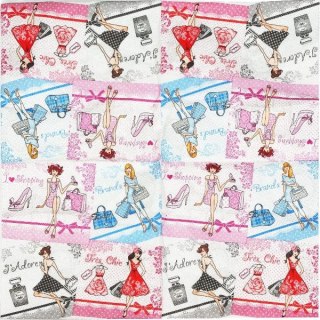 Serwetka nr. 1733 Fasion ladies [33x33]
