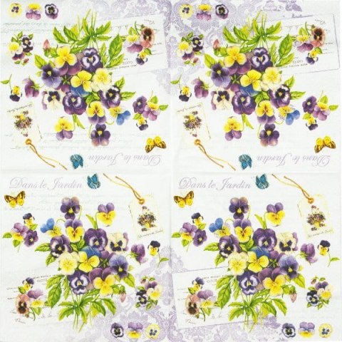 Serwetka nr. 1739 Romantic violets [33x33]