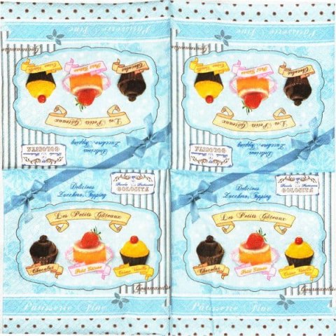 Serwetka nr. 1758 Petit gateau [25x25]