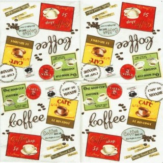 Serwetka nr. 1763 Vinatge home collection coffee [25x25]