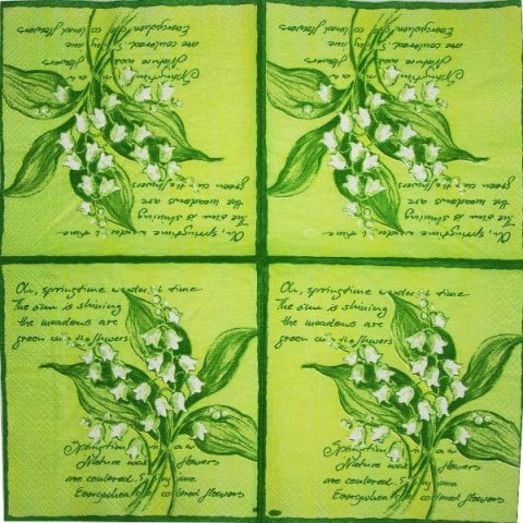 Serwetka nr. 18 Konwalie [33x33]