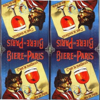 Serwetka nr. 1801 Biere de Paris [25x25]