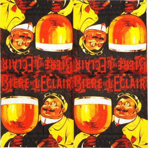 Serwetka nr. 1803 Biere de l eclair [25x25]
