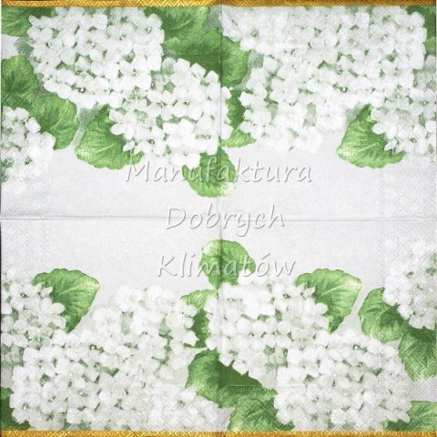 Serwetka nr. 2056 Hortensia White [33x33]