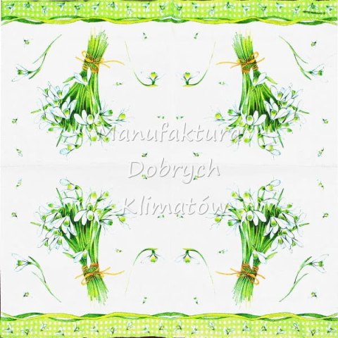 Serwetka nr. 2059 Bunch of snowdrops [33x33]