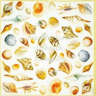 Serwetka nr. 2077 Shells cream [33x33]