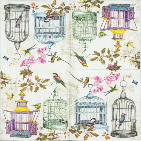 Serwetka nr. 2310 Birdcages [33x33]