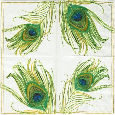 Serwetka nr. 2321 Peacock s feather [33x33]
