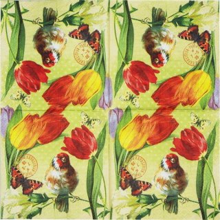 Serwetka nr. 2329 Vintage spring [33x33]