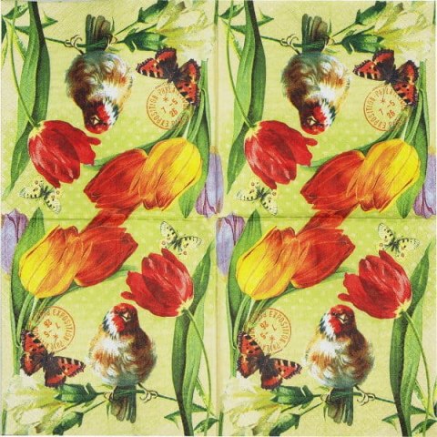 Serwetka nr. 2329 Vintage spring [33x33]