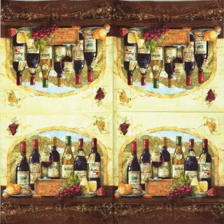 Serwetka nr. 2359 Degustation de vins [33x33]