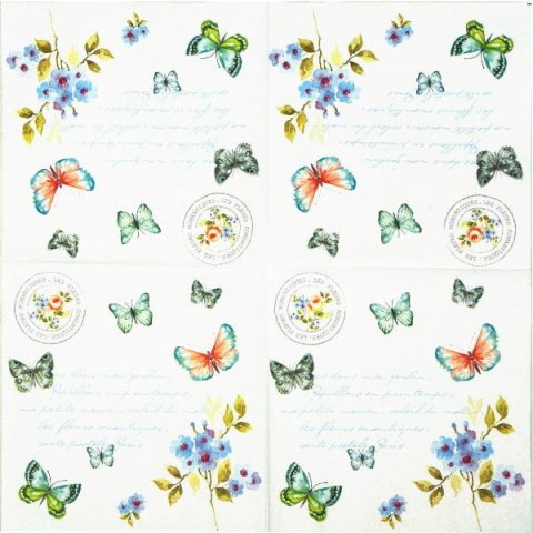 Serwetka nr. 2363 Spring butterfly [33x33]