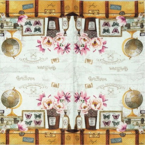 Serwetka nr. 2366 Shabby voyage [33x33]