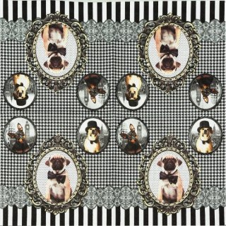 Serwetka nr. 2368 Barocco dogs [33x33]