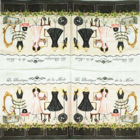 Serwetka nr. 2378 La boutique de la mode [33x33]