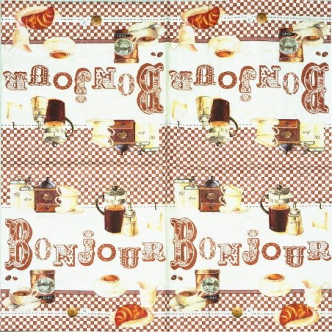 Serwetka nr. 2381 Bonjour [33x33]