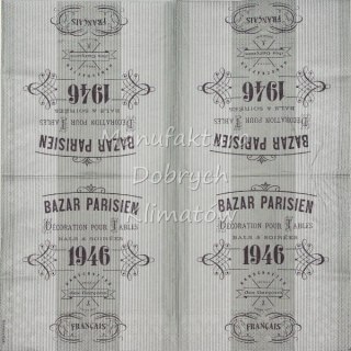 Serwetka nr. 2437 Bazar parisien [33x33]