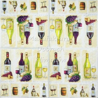 Serwetka nr. 2466 Vintage wine [33x33]