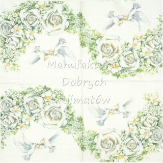Serwetka nr. 2471 Romantic doves [33x33]