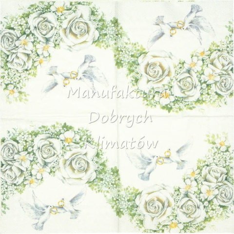 Serwetka nr. 2471 Romantic doves [33x33]