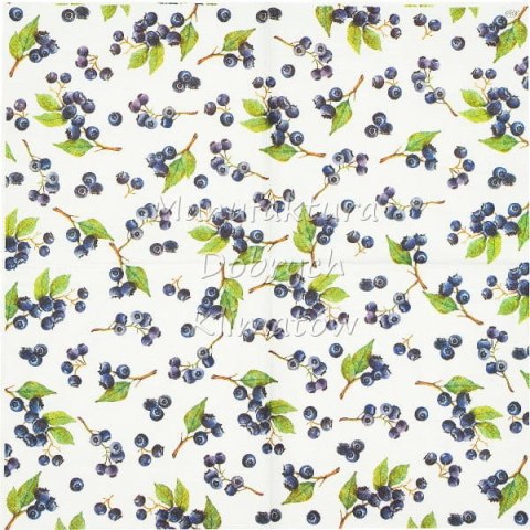 Serwetka nr. 2481 Blueberries [33x33]
