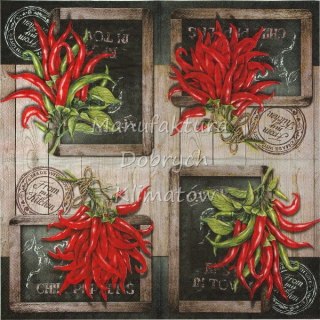 Serwetka nr. 2493 Fresh chili [33x33]