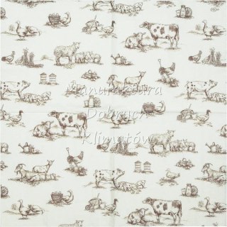 Serwetka nr. 2516 Farm family [33x33]